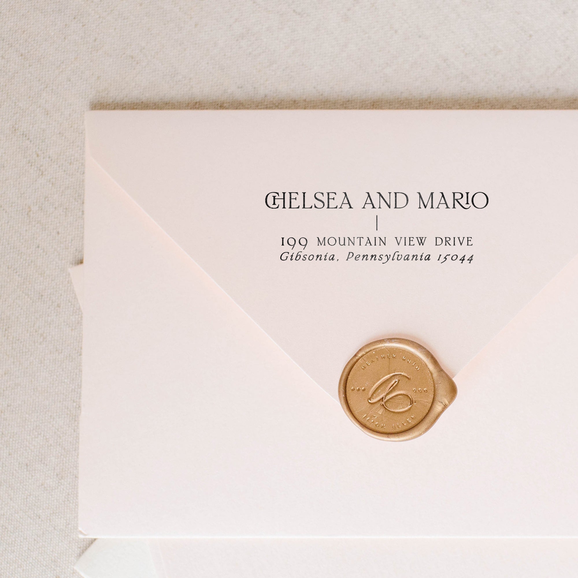 Modern Return Address Stamp